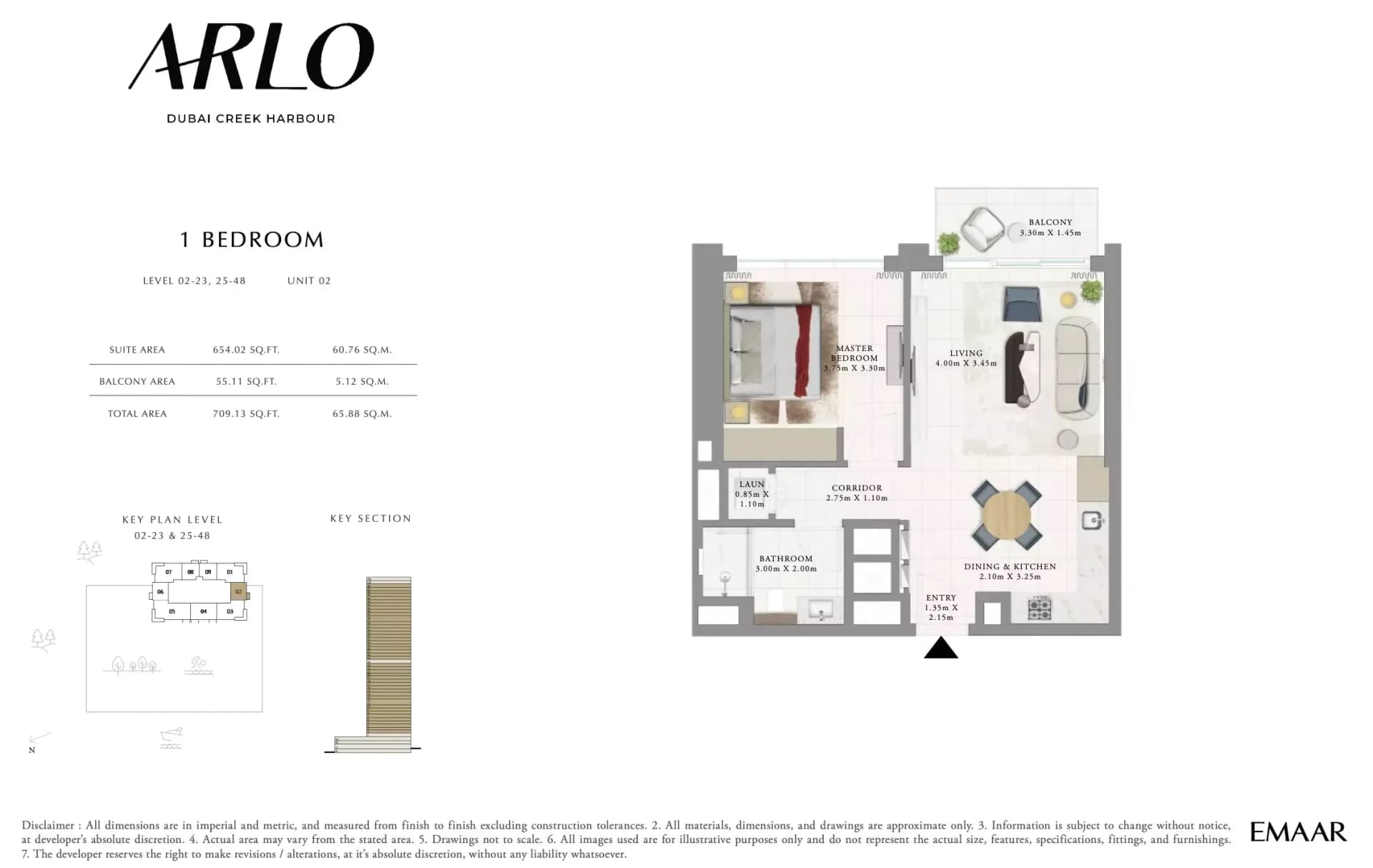 1, 2 & 3 Bedroom Apartments